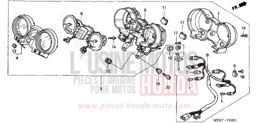 COMPTEUR (CBF600N/NA) CBF600NA6 de 2006